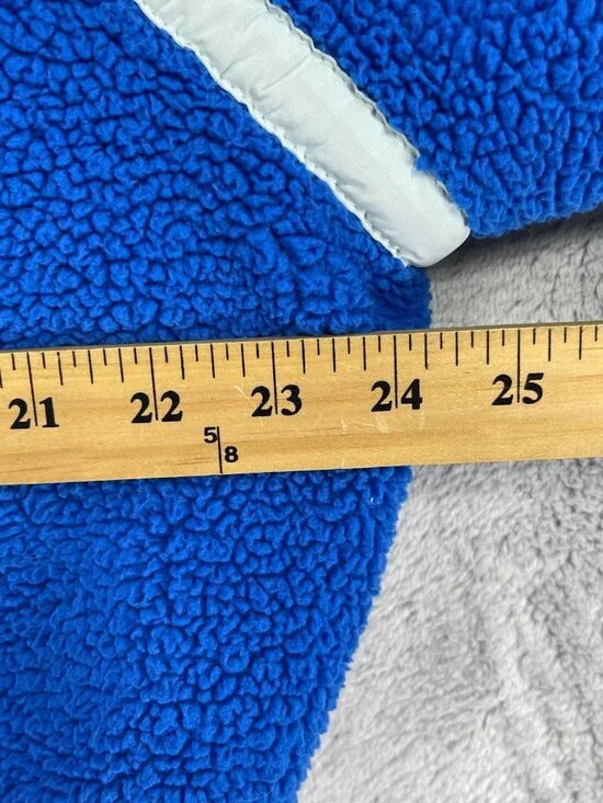 Free People Movement Mountain High 1/2 Zip Fleece Women XS Blue Crop Mock Neck - Picture 9 of 15